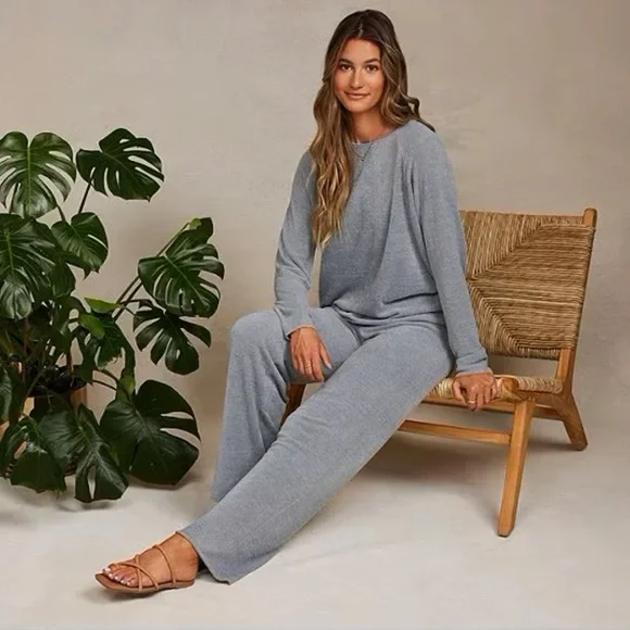 Barefoot Dreams CozyChic Ultra Lite Lounge Set – Medium – Pink Teaberry NWT - Picture 5 of 7